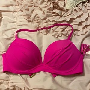 Pink bikini top